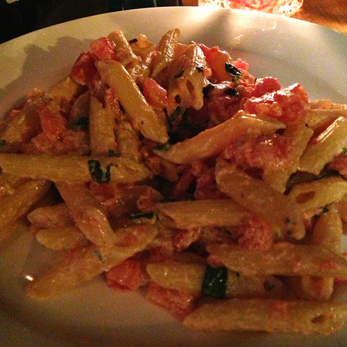 Penne Crudaiola with a splash of Ricotta @ vito donatiello blog